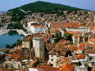 Imagen del espectacular centro histórico de Split